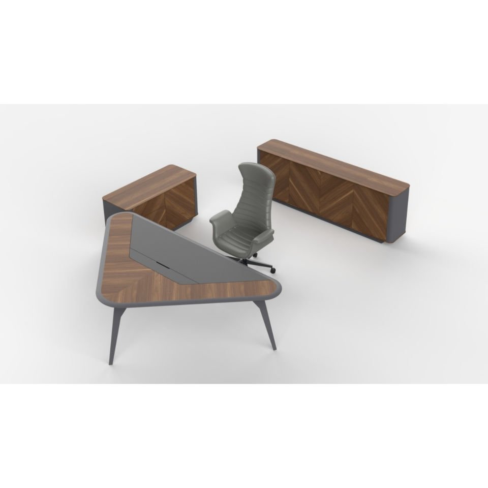 Ensemble de bureau Wise (Nevada - Noyer) - Mobilier de bureau