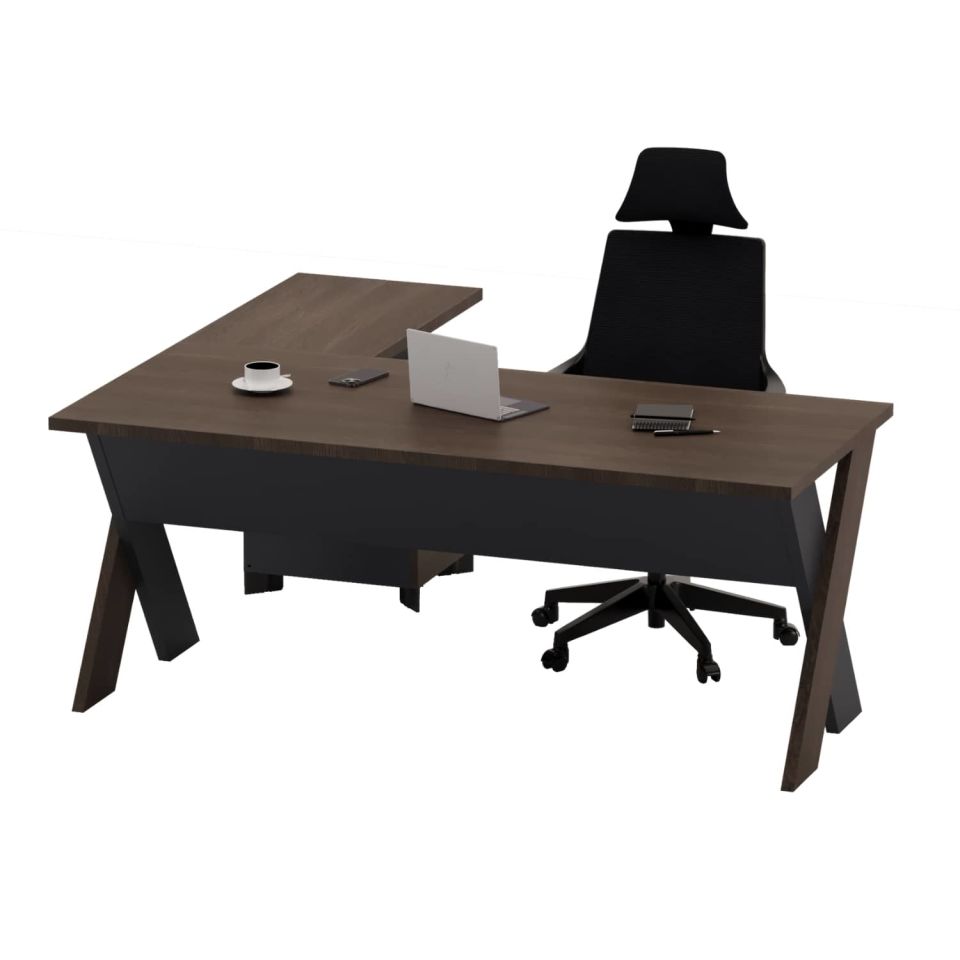 Omix High Pedestal L Study Desk - Office Desk | Office Furniture