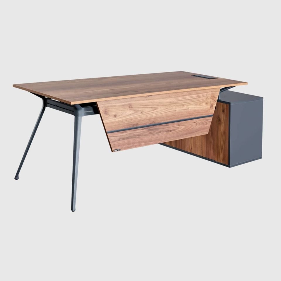 Deep Maxi Shelf L Study Desk - Office Desk | Office Furniture