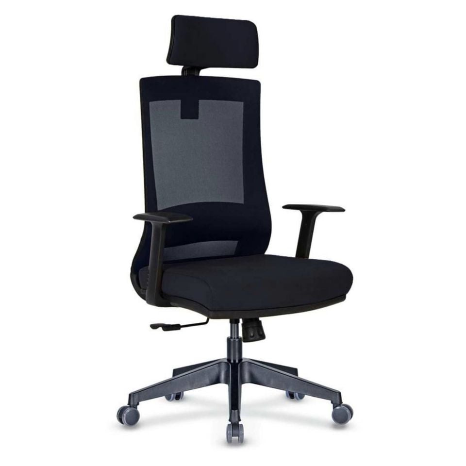 Fauteuil de direction Tao Mesh, tissu mesh anthracite Tao 01