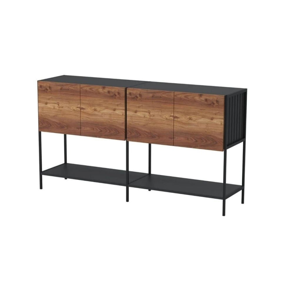 CAGE WALNUT STUDY DESK SET - Office Desk | Office Furniture
