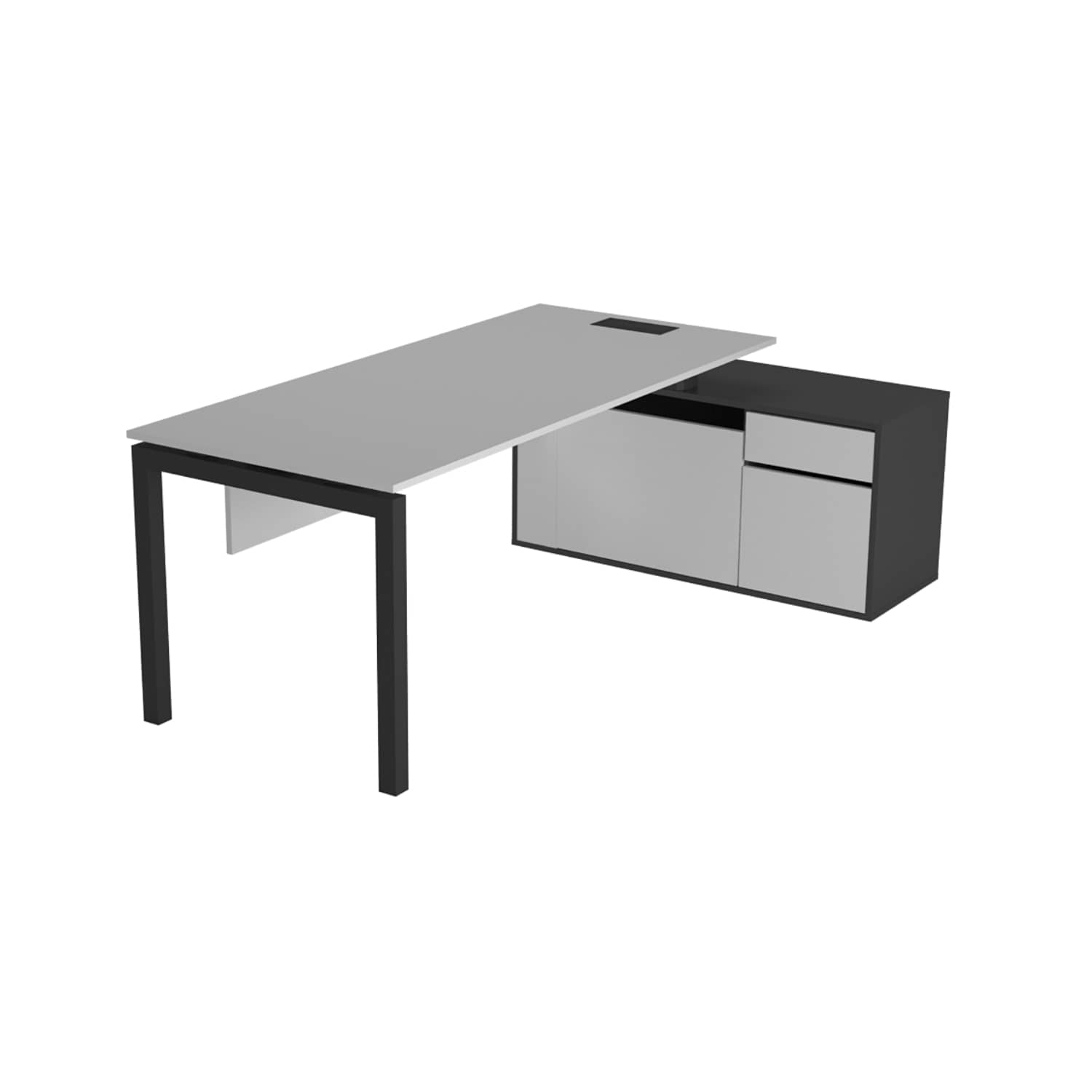 Galaxy Medium Shelf L Study Desk - Office Desk | Office Furniture
