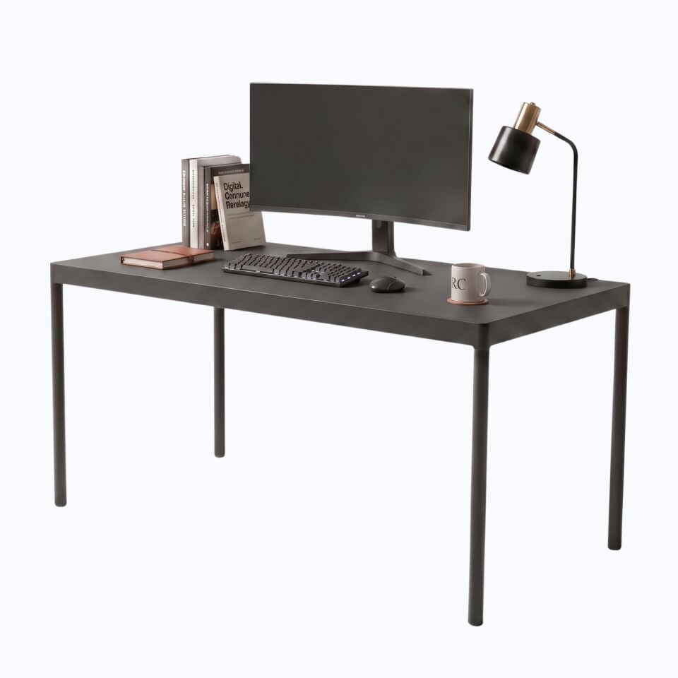 Ofisimi Lisa Çalışma Masası Mat Siyah - Ofis Masası