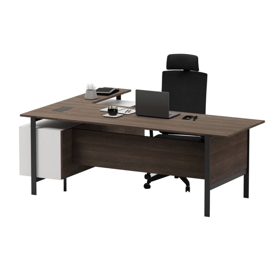 Hola Single Shelf L Study Desk - Office Desk | Office Furniture