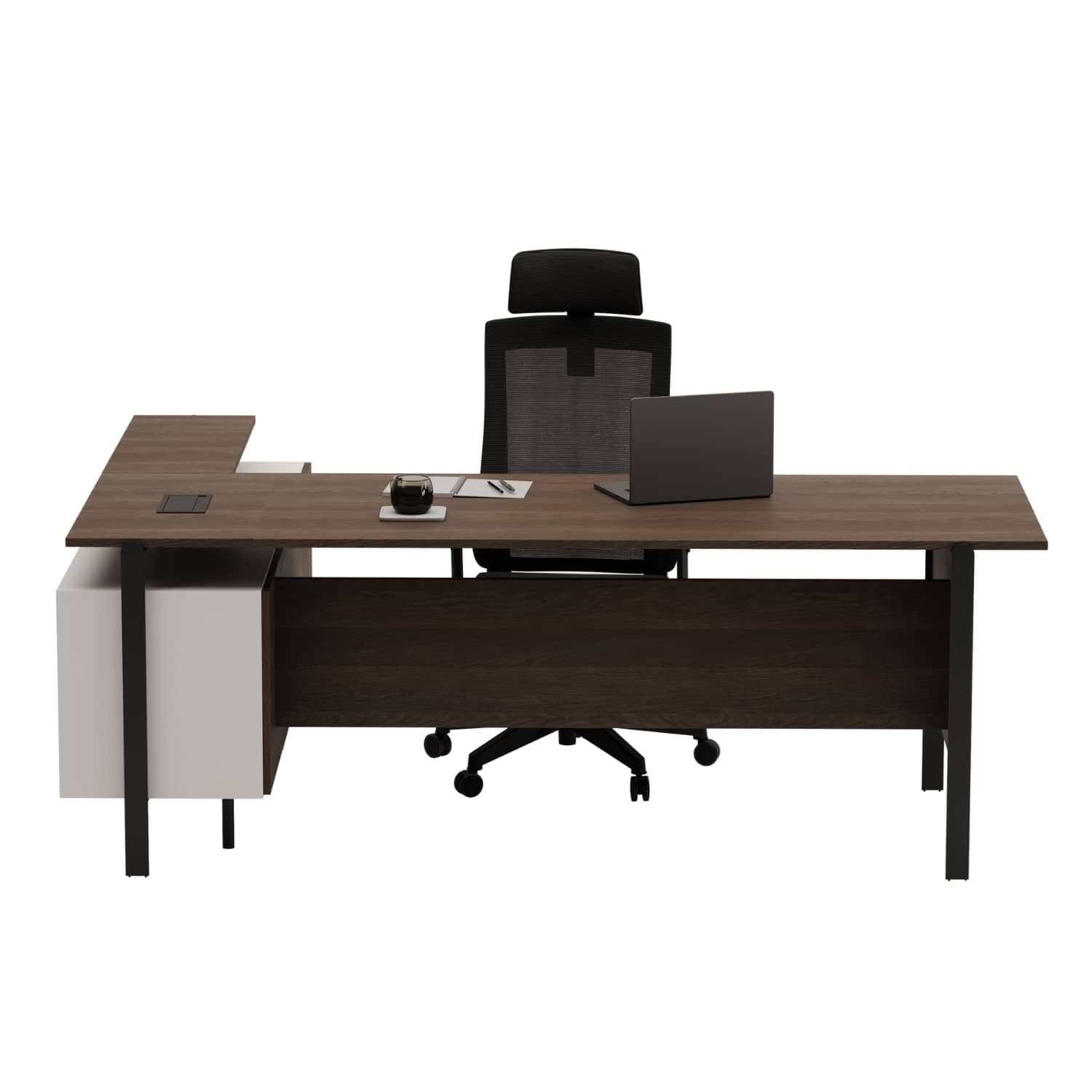 Hola Tekli Etajerli L Çalışma Masası