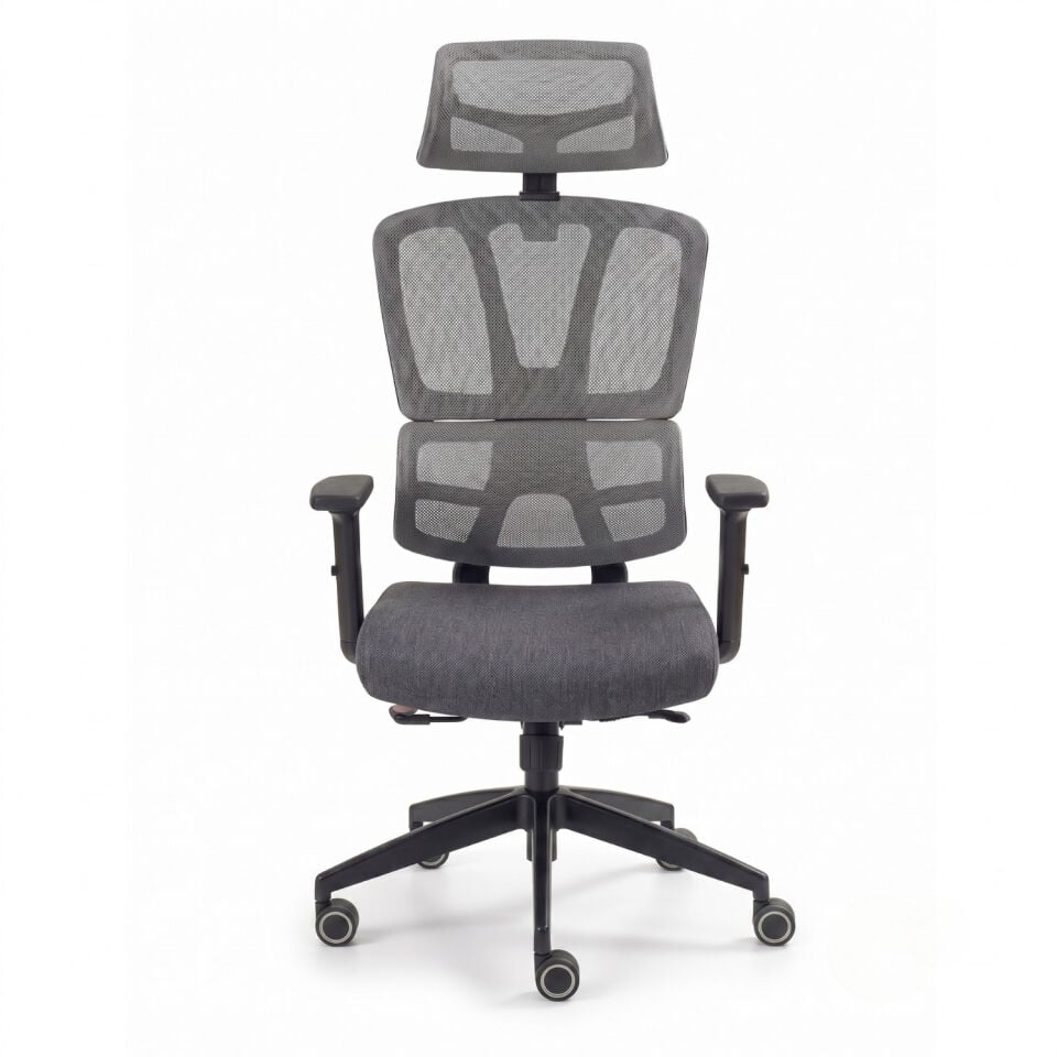 Ofisimi Rog One Ergonomik Çalışma Koltuğu - Antrasit-Gri Konforlu Kırçıllı Kumaş