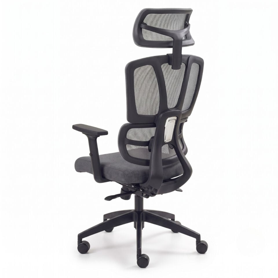 Ofisimi Rog One Ergonomik Çalışma Koltuğu - Antrasit-Gri Konforlu Kırçıllı Kumaş
