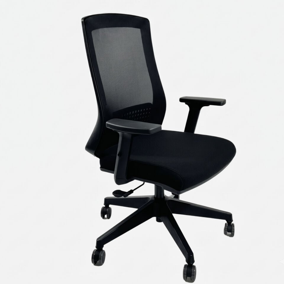 Dynamic Siyah Fileli Ergonomik Ofis Çalışma Koltuğu – 2D Kolçaklı