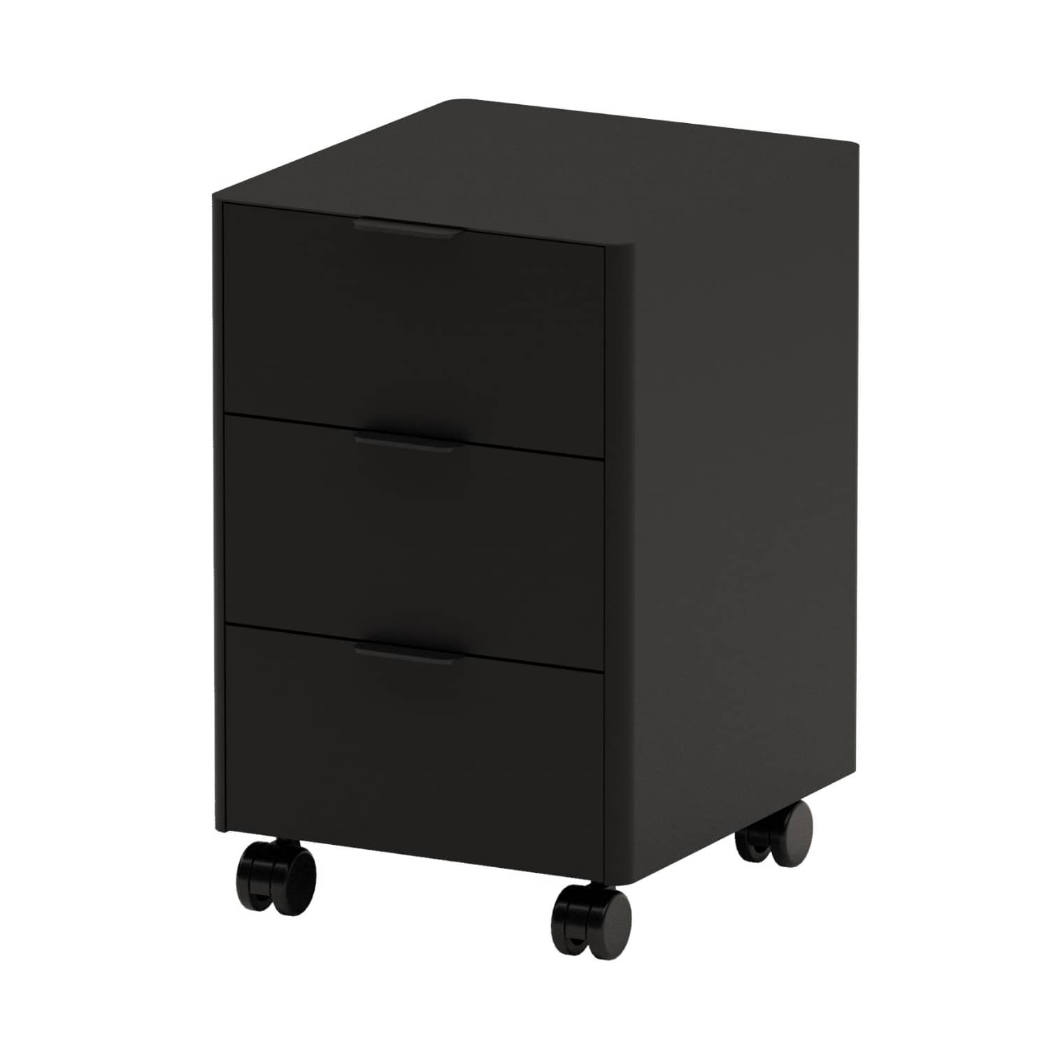 Less Keson Üç Çekmeceli (Siyah)