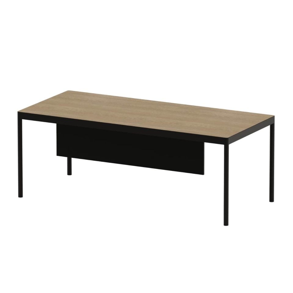Less Single Study Desk with Front Curtain - Office Desk | Office Furniture
