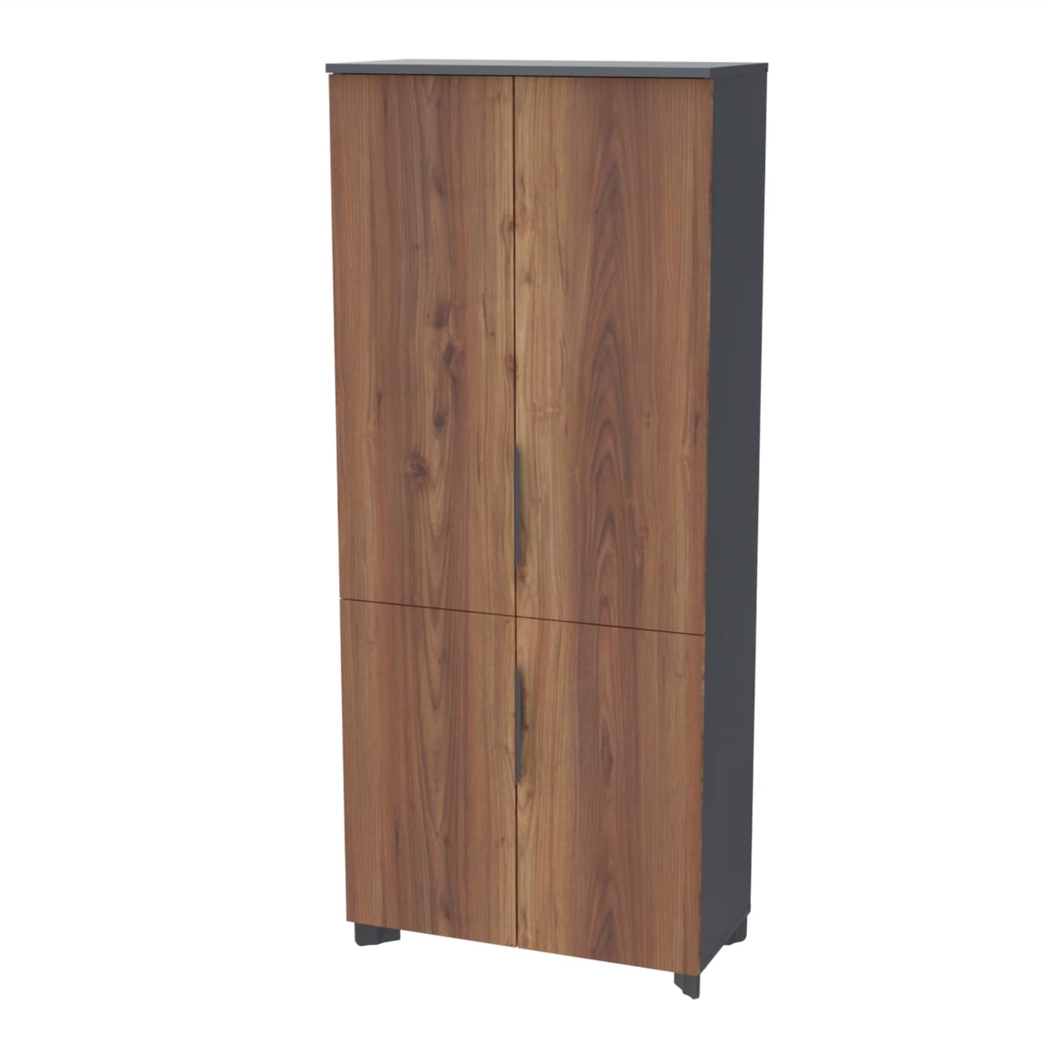 Tidy Dört Kapaklı Dosya ve Depolama Dolabı - Ofis Dolabı | Ofis Mobilyaları 189 cm - Minyatür - Ceviz