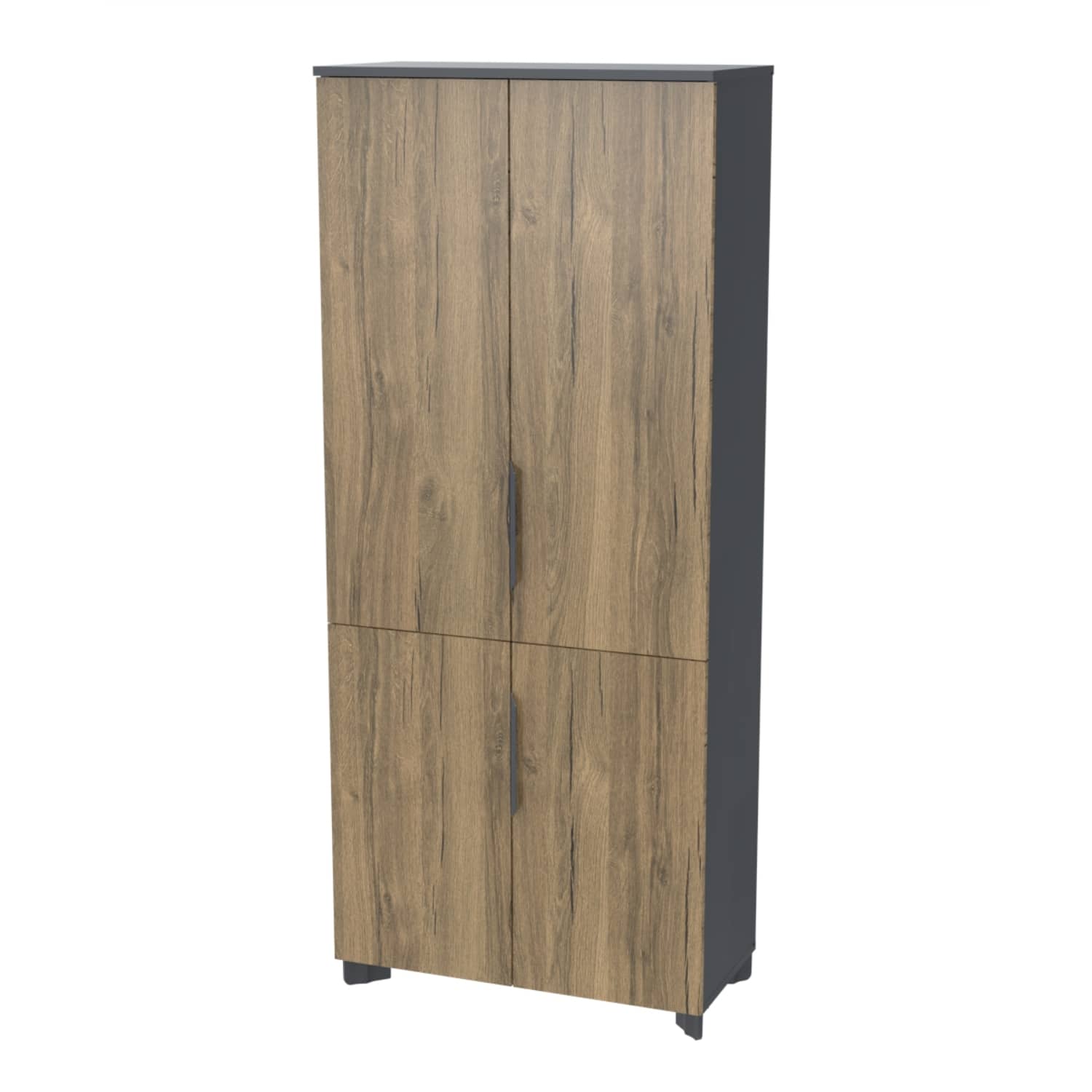 Ofisimi Tidy Dört Kapaklı Dosya Dolabı - Ofis Dolap - Depolama 189 cm - Pera - Açık Ceviz