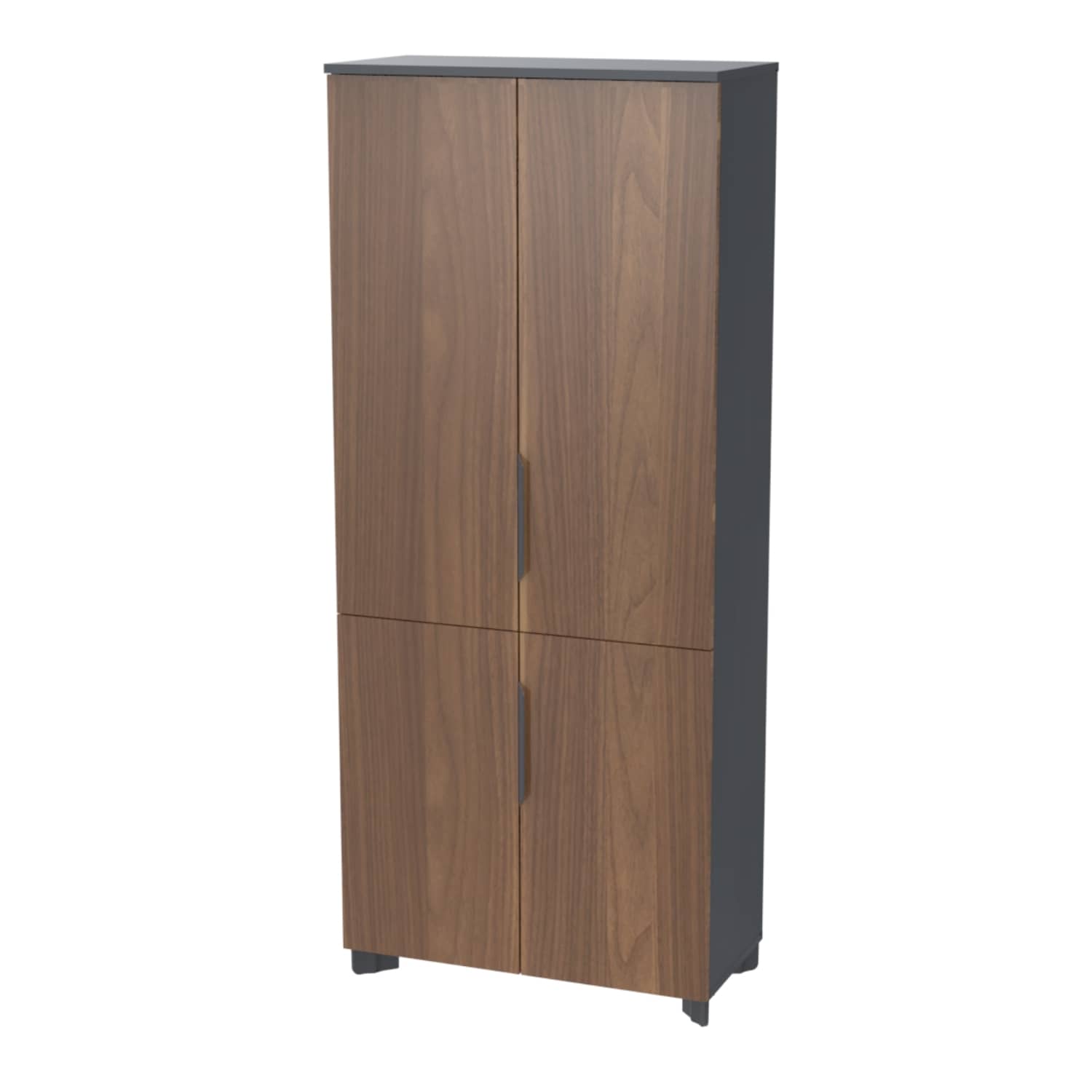 Tidy Dört Kapaklı Dosya ve Depolama Dolabı - Ofis Dolabı | Ofis Mobilyaları 189 cm - Nevada - Budaksız Ceviz