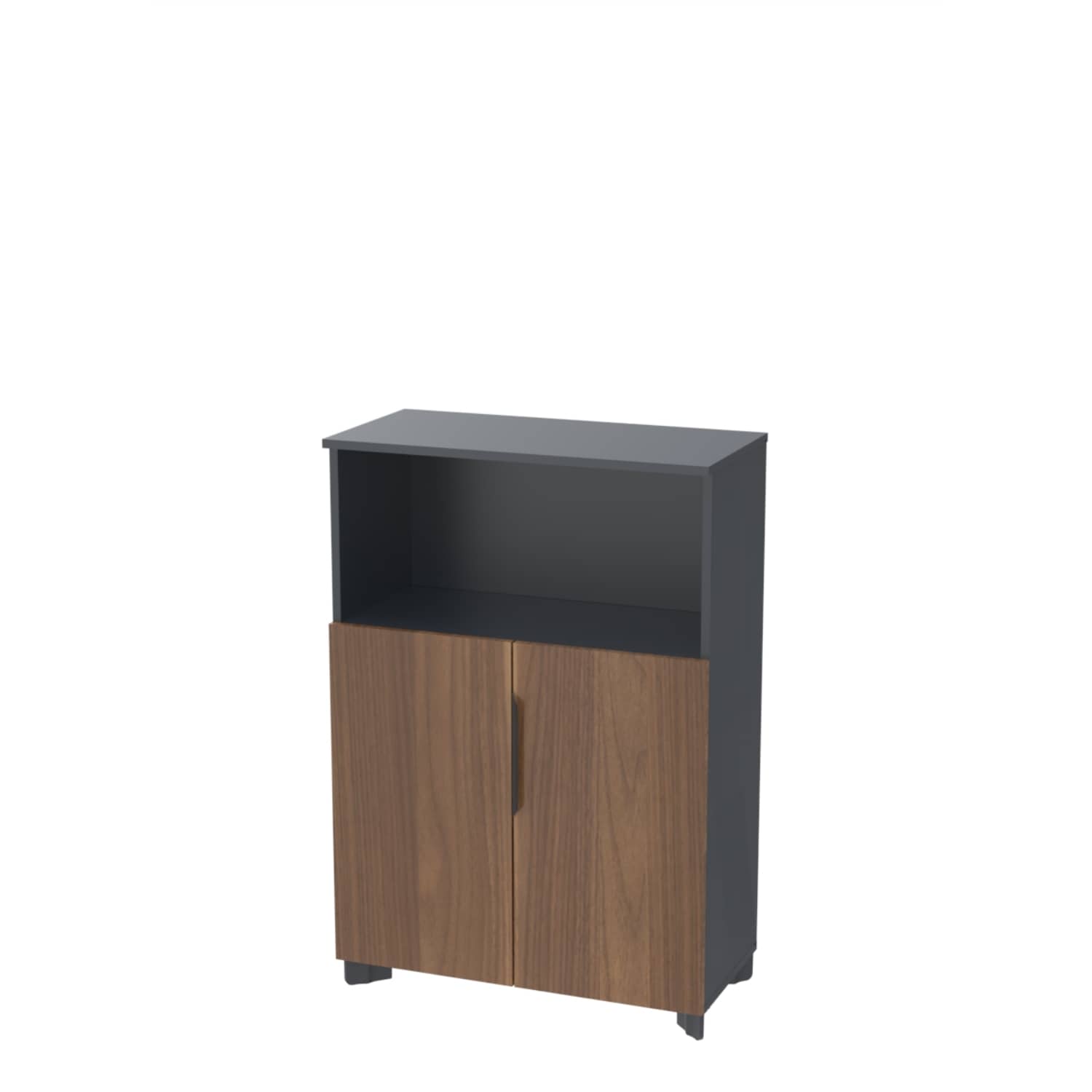 Ofisimi Area Yarım Kapaklı Dosya Dolabı - Ofis Dolap - Depolama 117 cm - Nevada - Budaksız Ceviz
