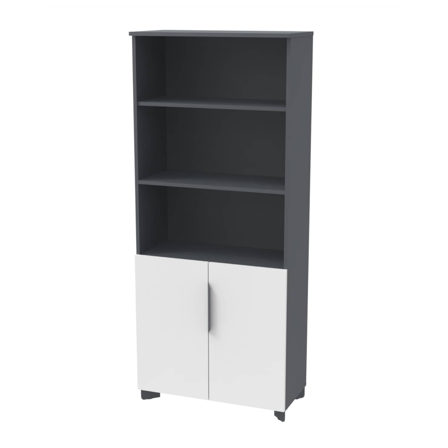Tidy Yarım Kapaklı Dosya ve Depolama Dolabı - Ofis Dolabı | Ofis Mobilyaları 189 cm - Lake Beyaz