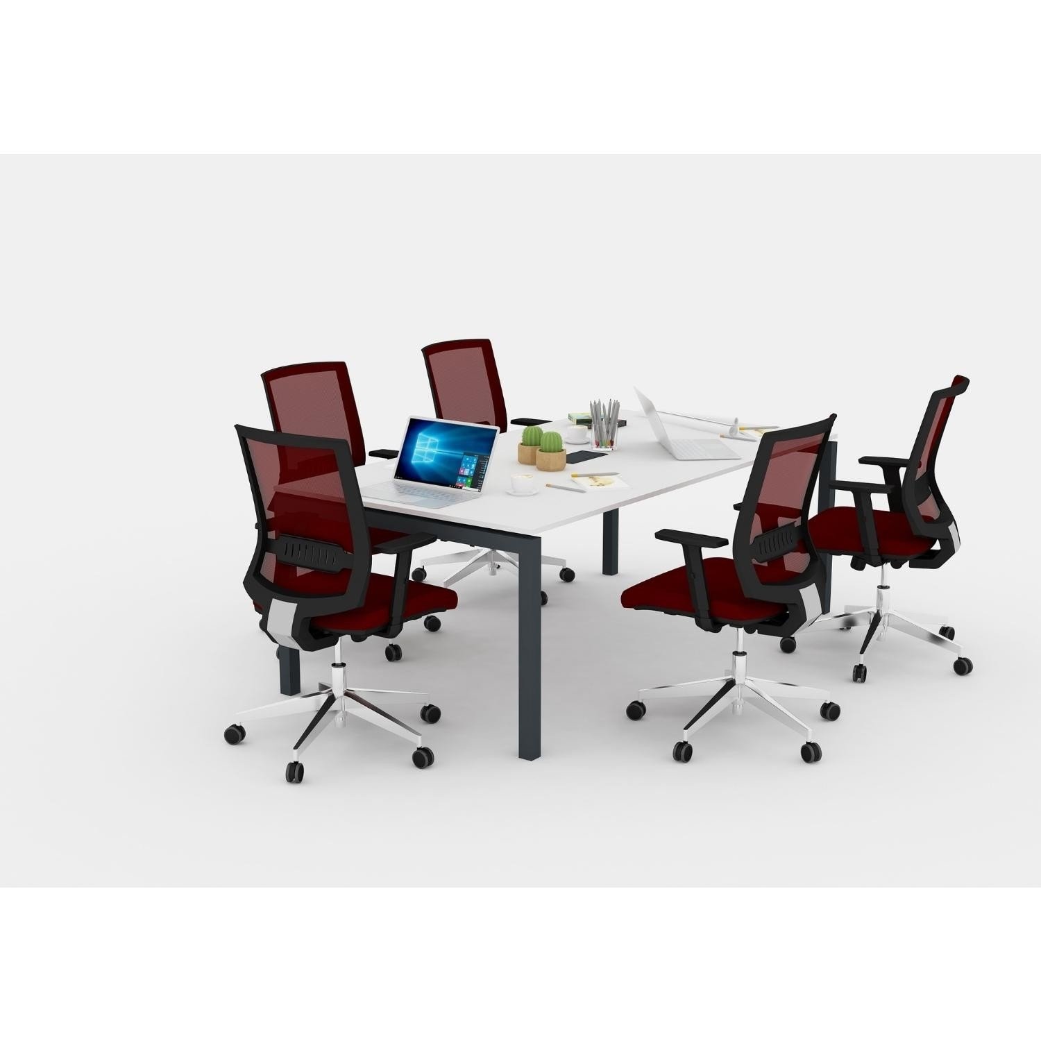 Galaxy Toplantı Masası - Ofis Masası | Ofis Mobilyaları 200 cm - Lake Beyaz