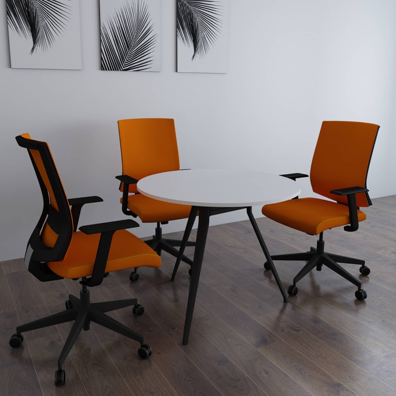 Ofisimi Plaza Yuvarlak Toplantı Masası - Ofis Mobilya