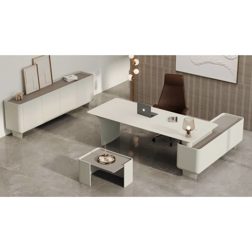 BeSimple Polished Executive Desk Set - Office Set | Office Furniture