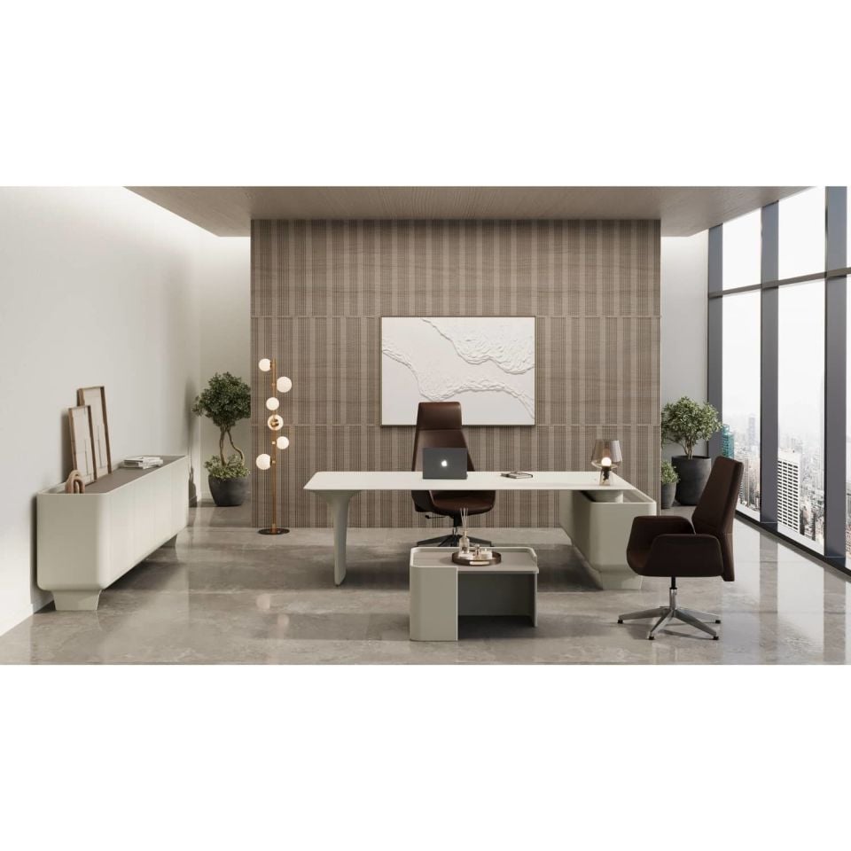 BeSimple Polished Executive Desk Set - Office Set | Office Furniture