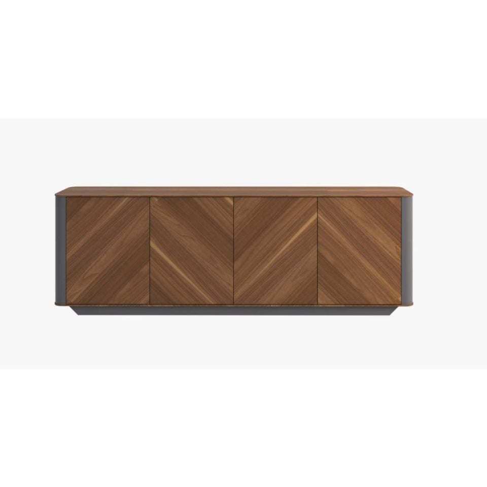 Armoire Wise (Nevada-Noyer sans nœuds) - Armoire de bureau